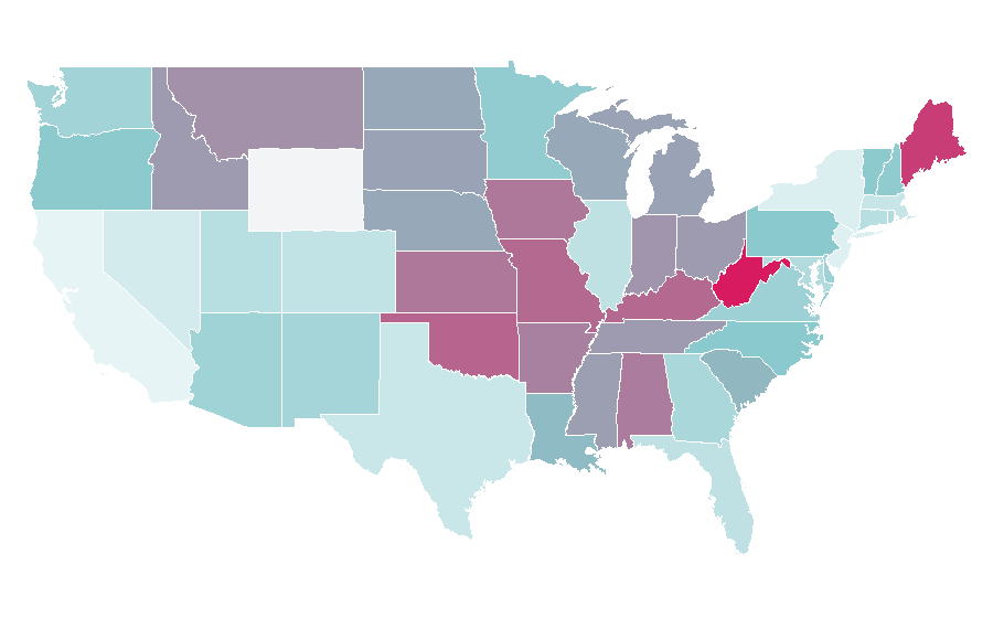 Affinity by region — Naval Criminal Investigative Service, United States