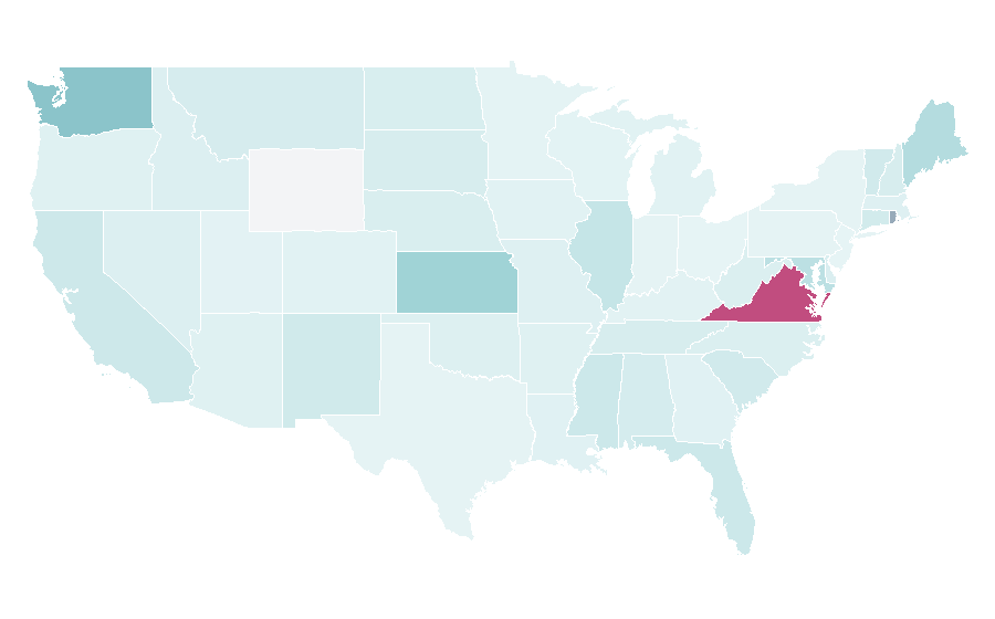 Affinity by region — Navy Times, United States