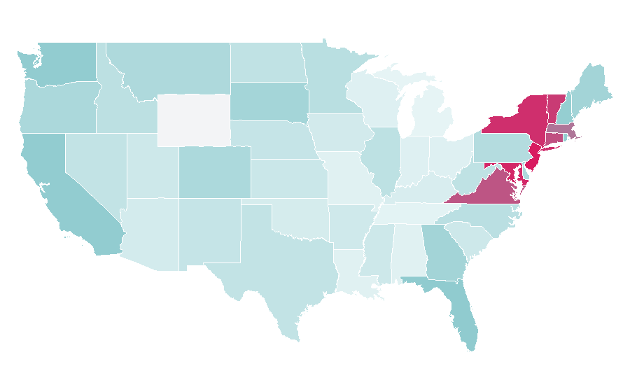Affinity by region — NBC Sports Soccer, United States