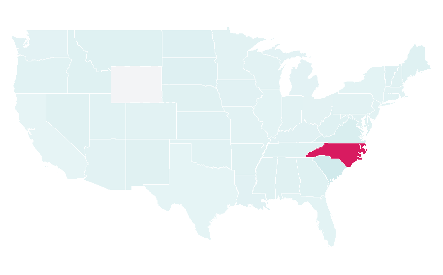 Affinity by region — NC State Wolfpack, United States