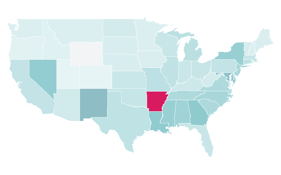 Affinity by region — Ne-Yo, United States