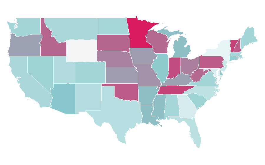 Affinity by region — Neal Schon, United States