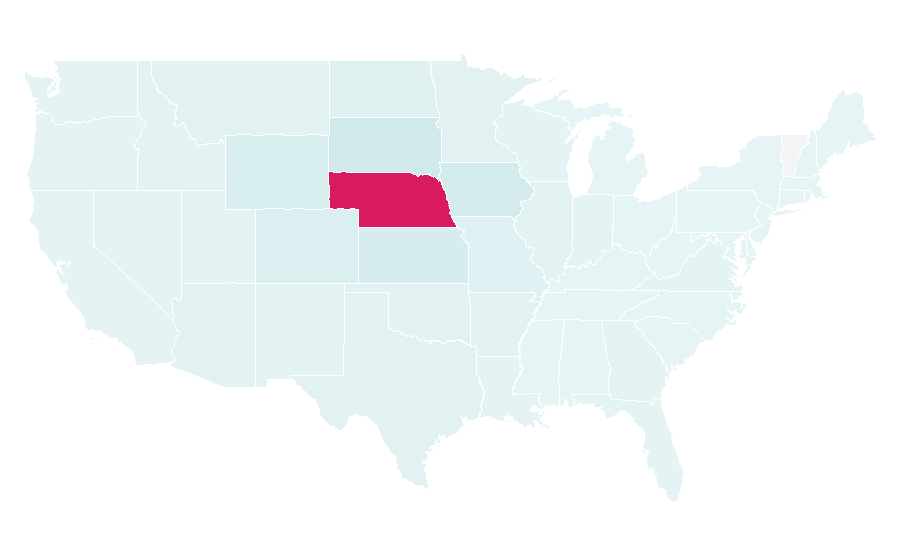Affinità per regione — Nebraska, Stati Uniti