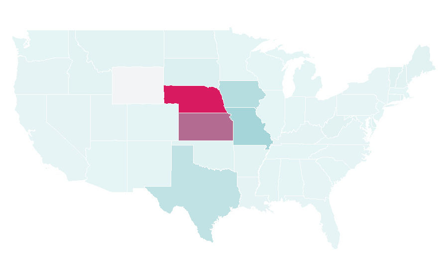 Affinity by region — Nebraska Furniture Mart, United States