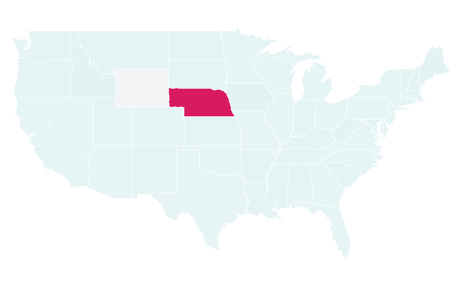 Affinity by region — Nebraska Lottery, United States
