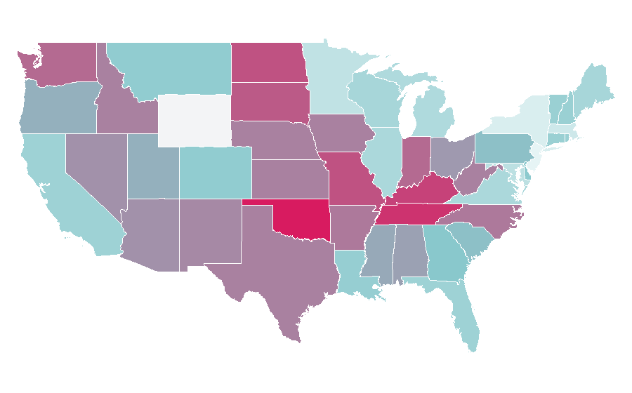 Affinity by region — Need for Speed: Underground, United States