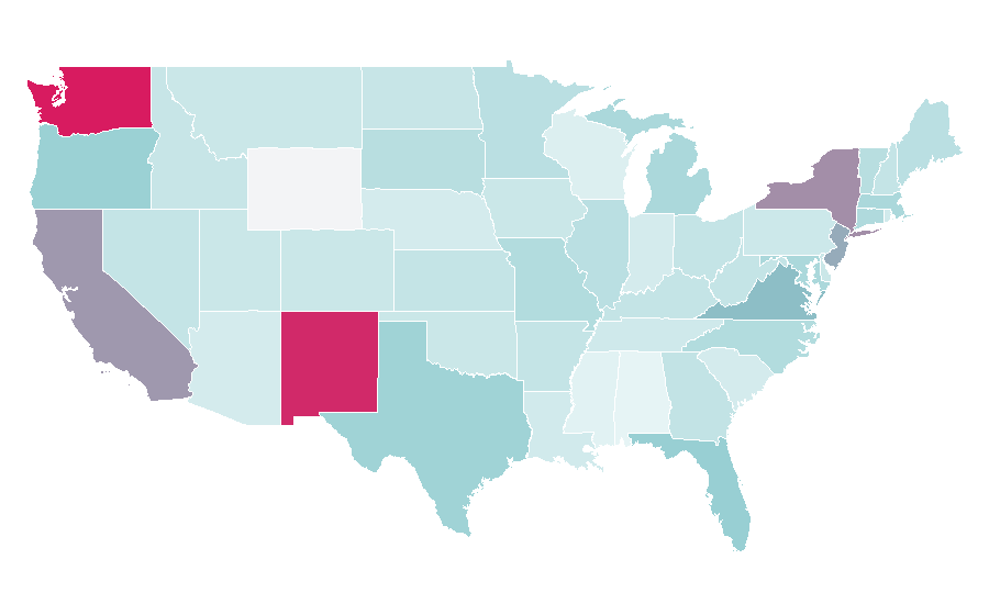 Affinity by region — Neighbours, United States