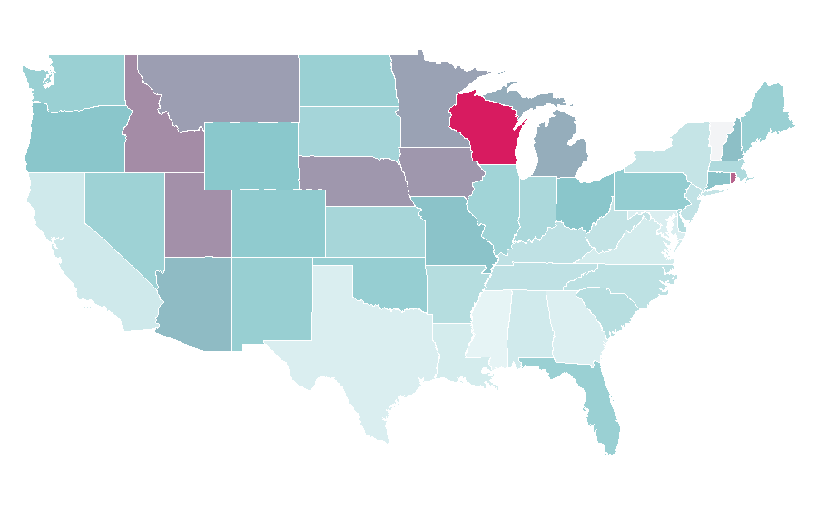 Affinity by region — Neil Diamond, United States