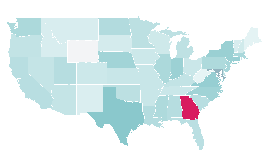 Affinity by region — Nelson Mandela, United States