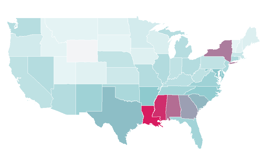Affinity by region — Nemesis (Resident Evil), United States