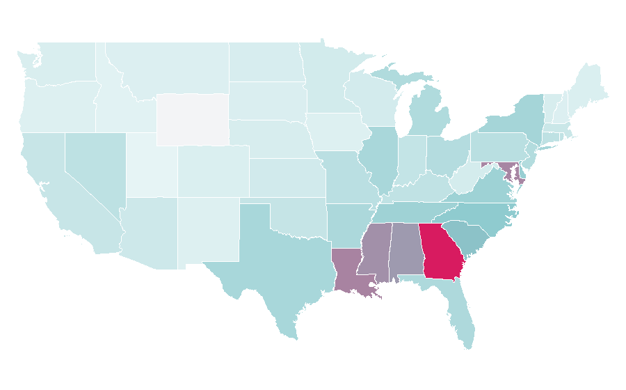 Affinity by region — NeNe Leakes, United States