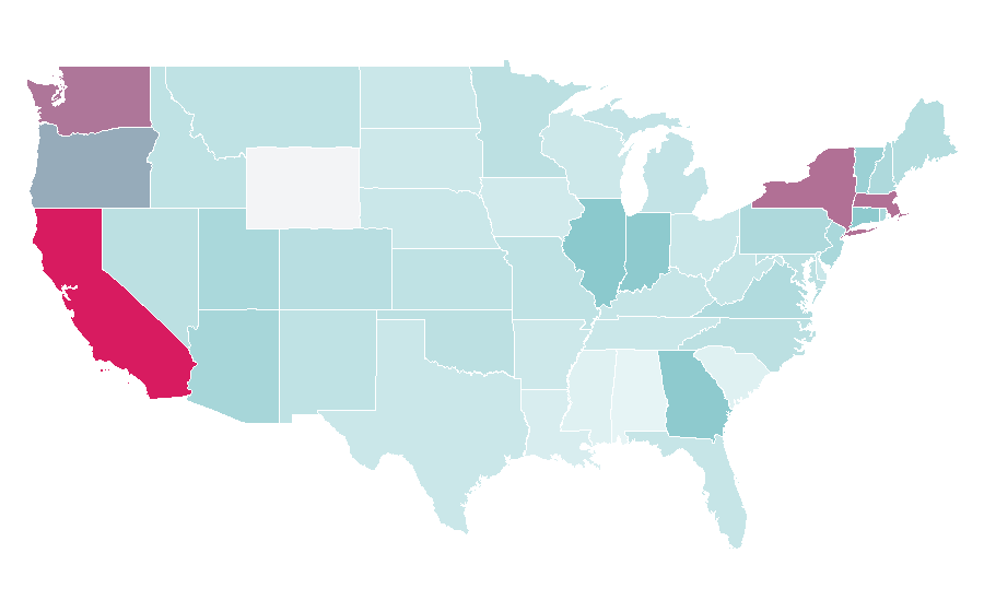 Affinity by region — Neo-noir, United States