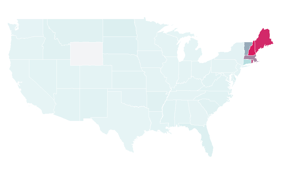 Affinity by region — NESN, United States