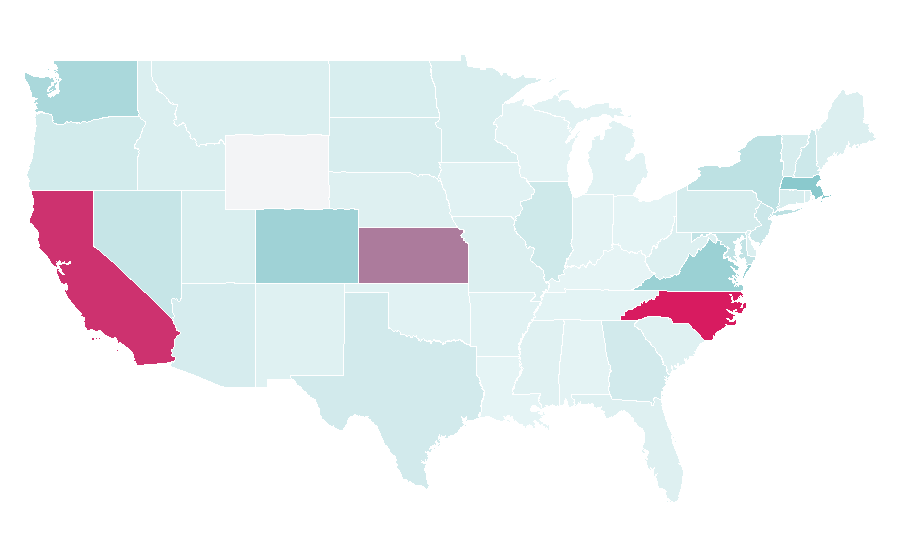 Affinity by region — NetApp, United States