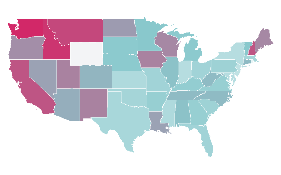 Affinity by region — Netgear, United States