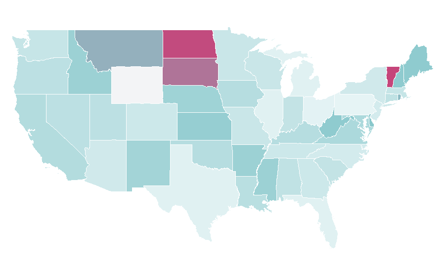 Affinity by region — Networking hardware, United States