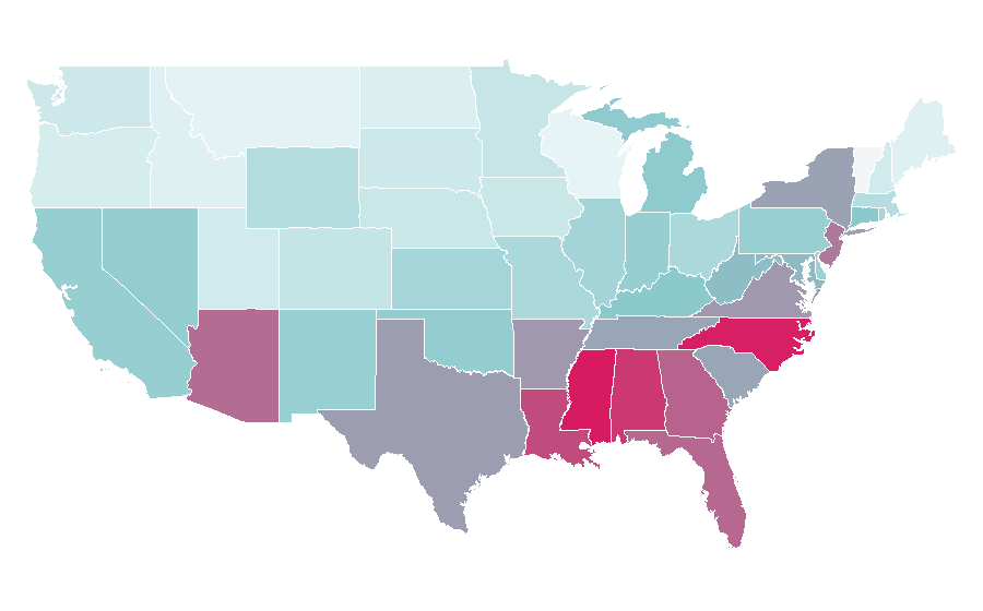 Affinity by region — Neurology, United States
