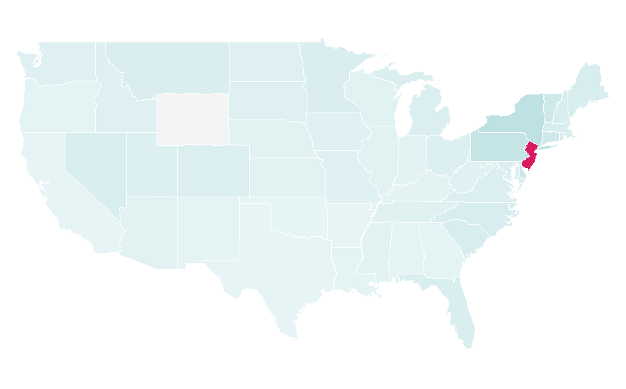Affinity by region — New Jersey Devils, United States