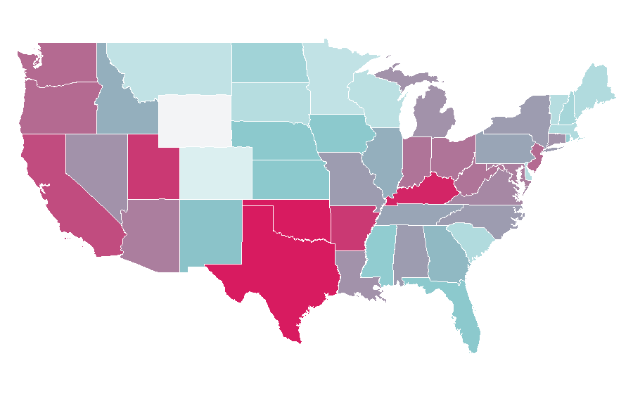 Affinity by region — New Super Mario Bros., United States