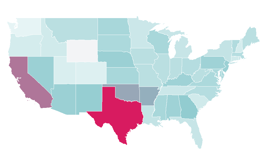 Affinity by region — New Year's resolution, United States