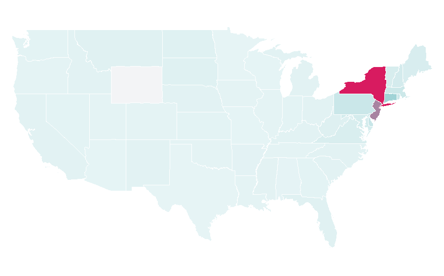 Affinity by region — New York Comic Con, United States