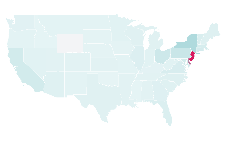 Affinität nach Region — Newark, New Jersey, USA