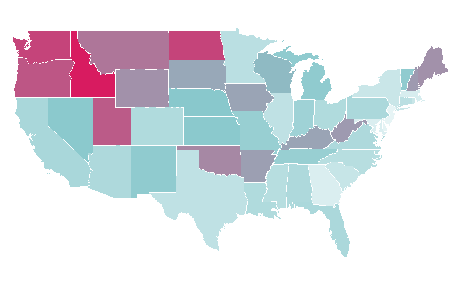 Affinity by region — Newegg, United States