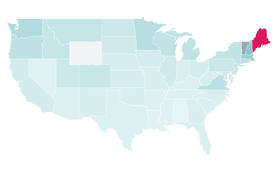 Affinity by region — Newfoundland and Labrador, United States