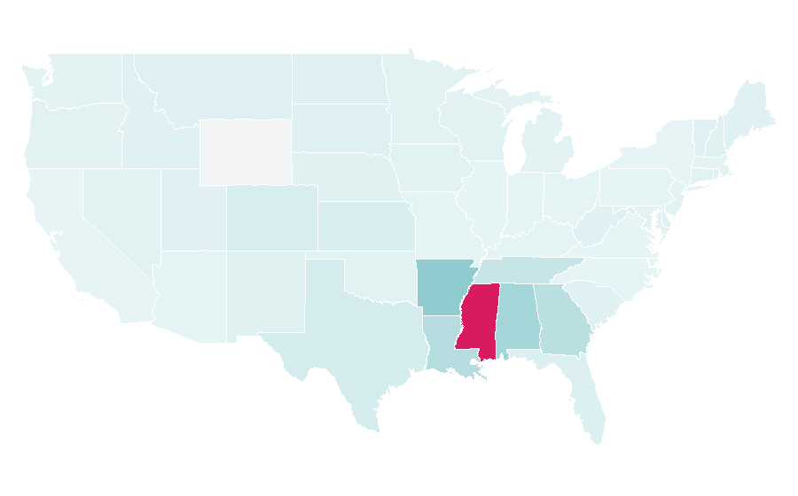 Affinity by region — Newk's Eatery, United States