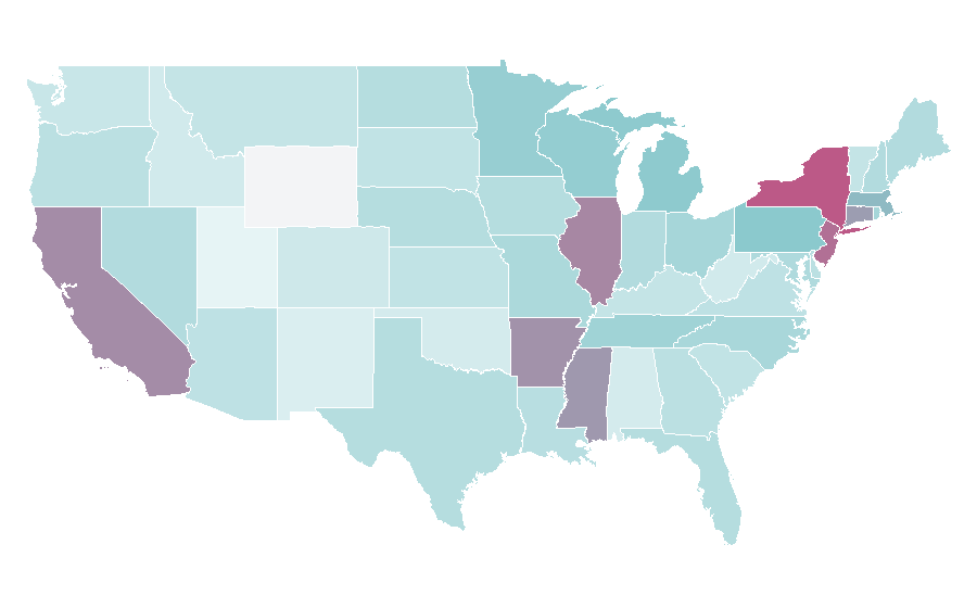 Affinity by region — Newlywed, United States