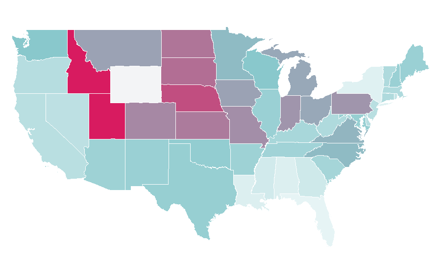 Affinity by region — NF, United States