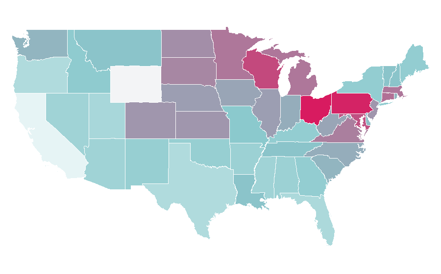 Affinity by region — NFL Europe, United States