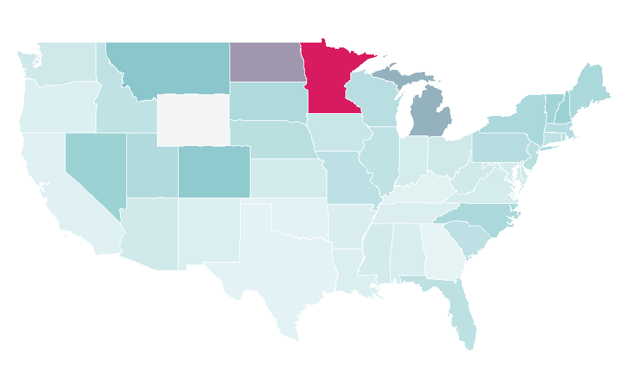Affinity by region — NHL Hockey, United States