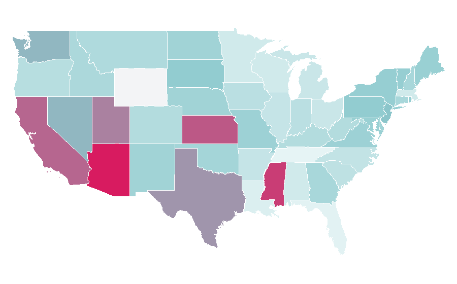 Affinity by region — Nicéphore Niépce, United States