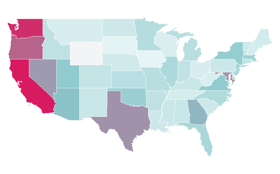 Affinity by region — Nichijou, United States