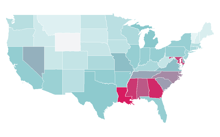 Affinity by region — Nick Cannon, United States