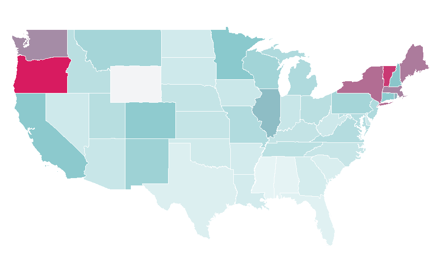 Affinity by region — Nick Cave, United States