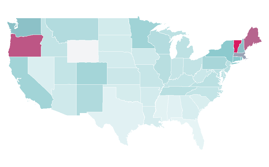 Affinity by region — Nick Drake, United States