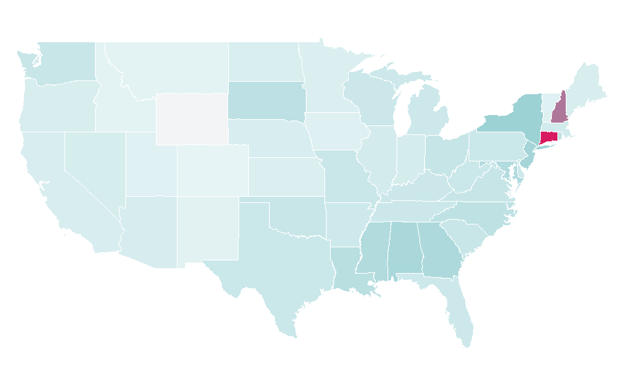Affinity by region — Nick Jr., United States