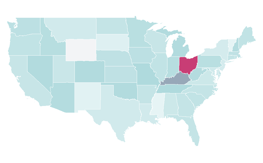 Affinity by region — Nick Lachey, United States