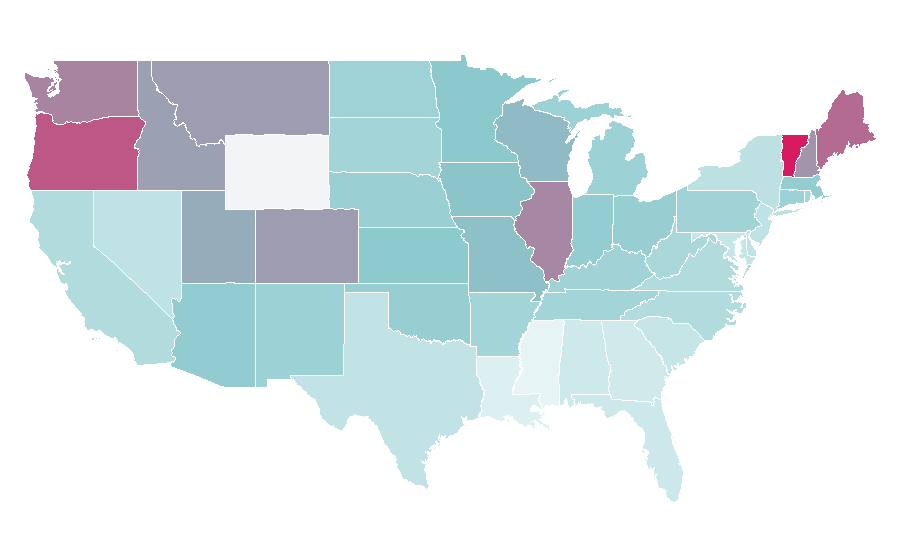Affinity by region — Nick Offerman, United States