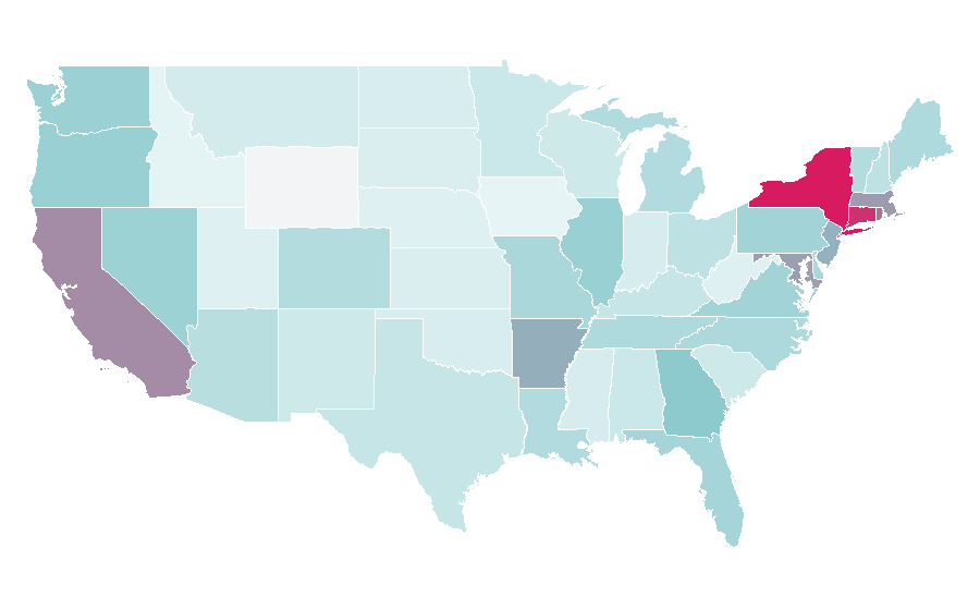 Affinity by region — Nile Rodgers, United States