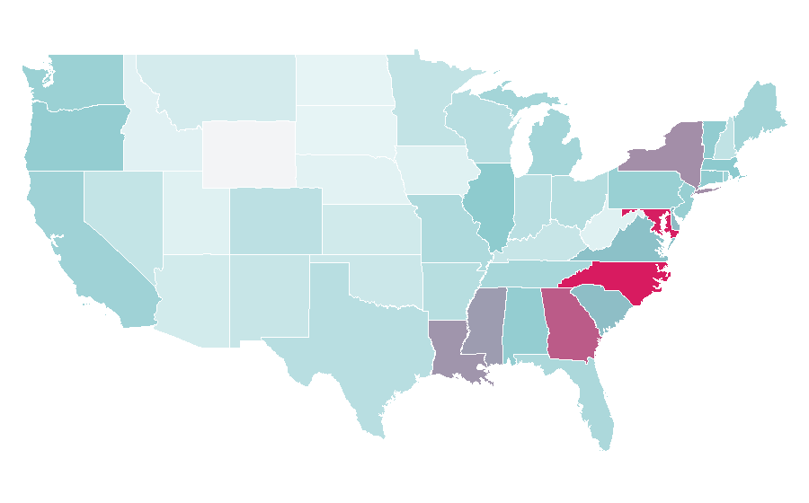 Affinity by region — Nina Simone, United States
