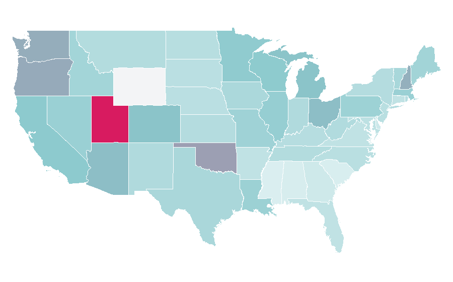 Affinity by region — Nine Inch Nails, United States
