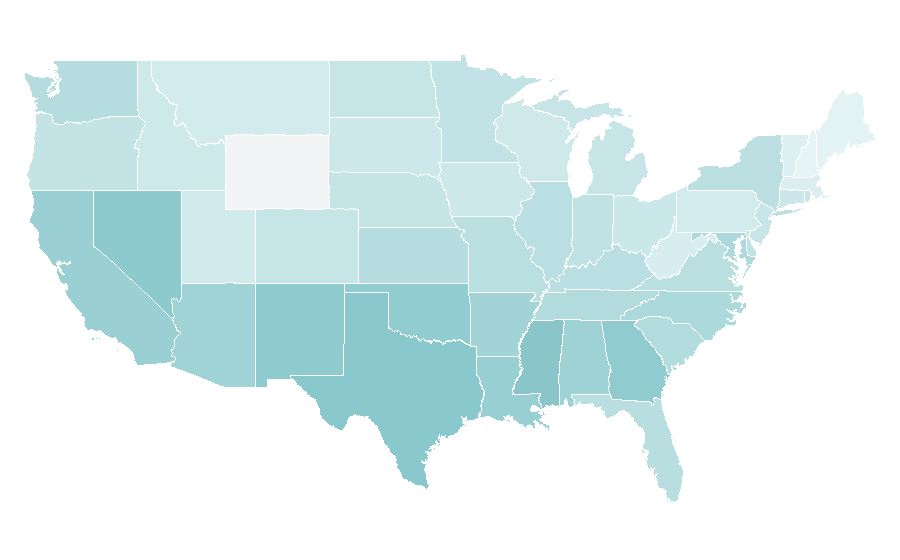 Affinity by region — Ninja Assassin, United States