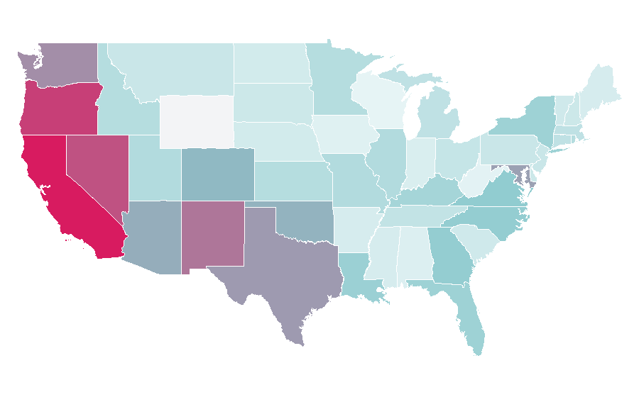 Affinity by region — Ninja Scroll, United States