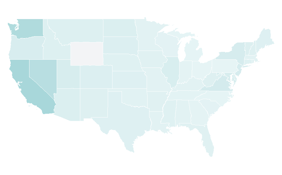 Affinity by region — Ninoy Aquino International Airport, United States