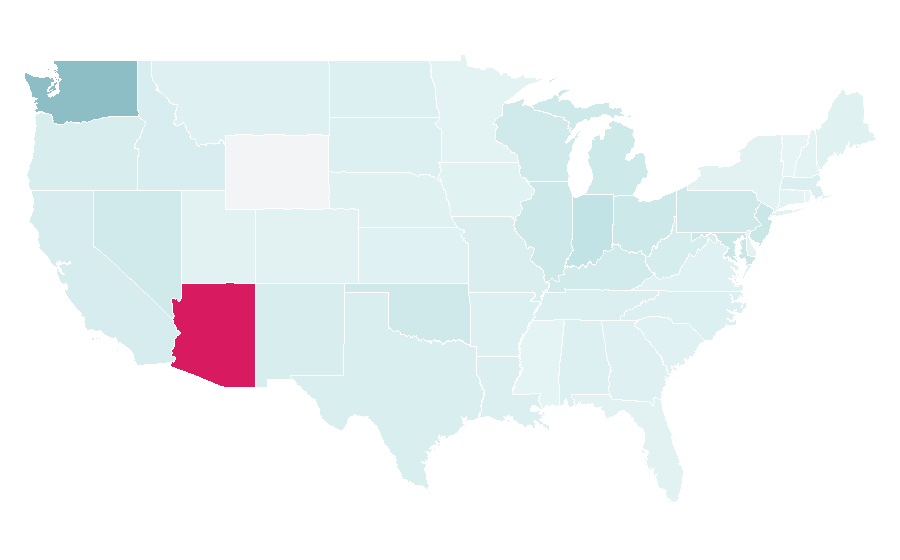 Affinity by region — Nirvana (band), United States