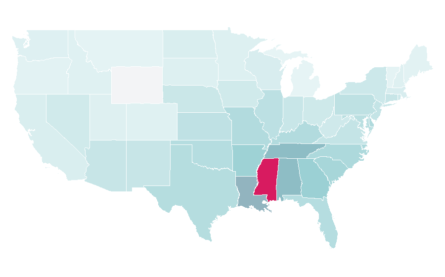 Affinity by region — Nissan Maxima, United States