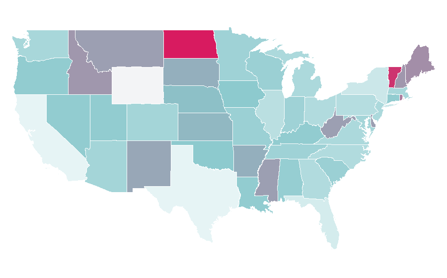 Affinity by region — no added sugar, United States